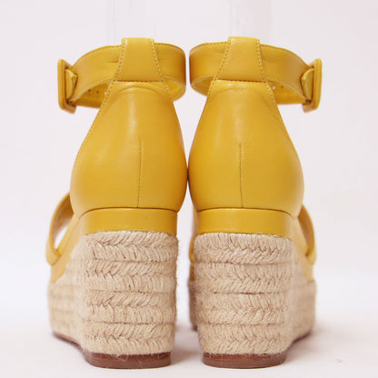 22春夏 エルダ エスパドリーユ ウェッジソール サンダル / アンクルストラップ プラットフォーム レザー