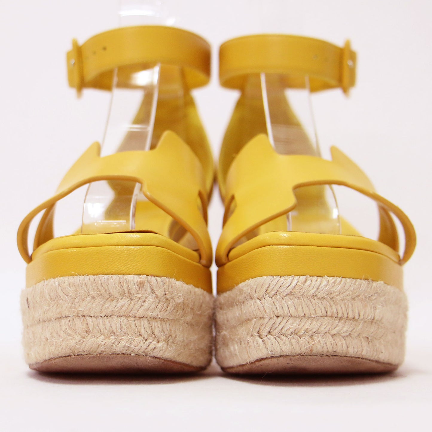 22春夏 エルダ エスパドリーユ ウェッジソール サンダル / アンクルストラップ プラットフォーム レザー