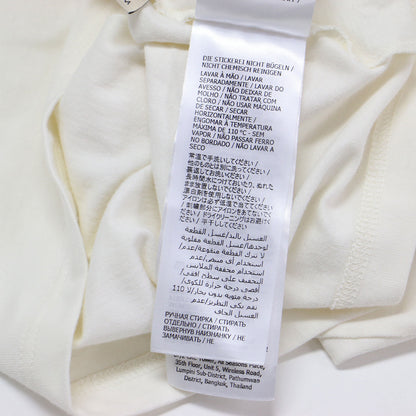 24春夏 エンブロイダリー ロゴ 半袖 Tシャツ / カットソー ショート丈 クルーネック ハーフスリーブ 刺繍 コットン