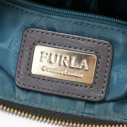 レザー ショルダーバッグ / クロスボディ 肩掛け 2WAY 半円型 ファスナー