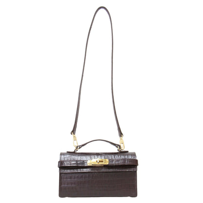 × Deuxieme Classe 別注 23春夏 クロコ 型押し ミニ バッグ / CROC EMBOSSED MINI BAG ハンドバッグ ショルダー 2WAY 肩掛け レザー