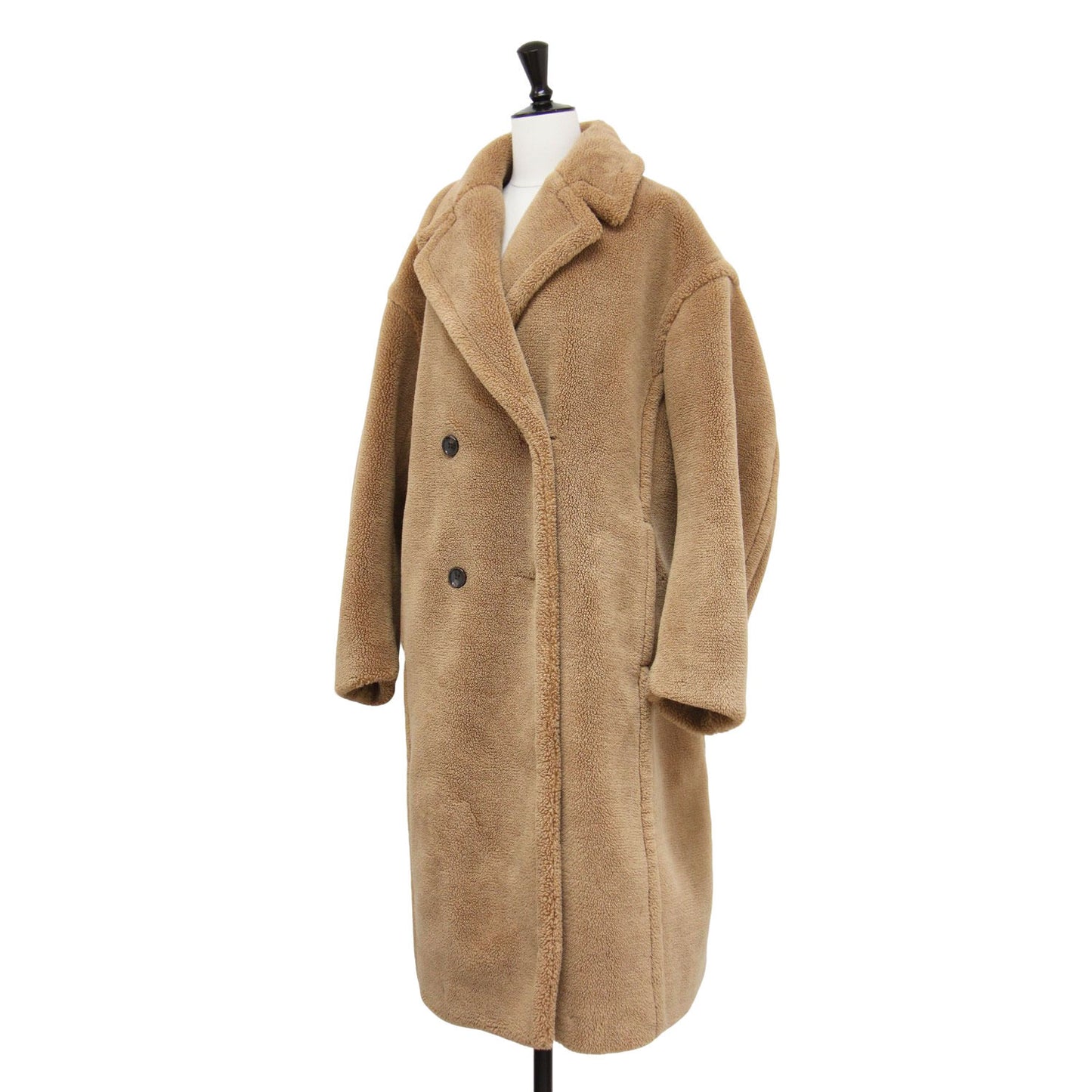 フェイク ムートン ビッグ コート / Faux Shearling Big Coat ロング ダブル ボア