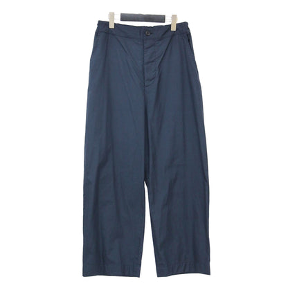 22春夏 コットン ポプリン トラウザーズ / COTTON POPLIN TROUSERS パンツ ワイド テーパード ハイウエスト