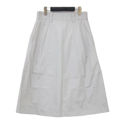 24春夏 ファイン コンパクト コットン ポプリン ミディ スカート / FINE COMPACT COTTON POPLIN Aライン ウエストゴム