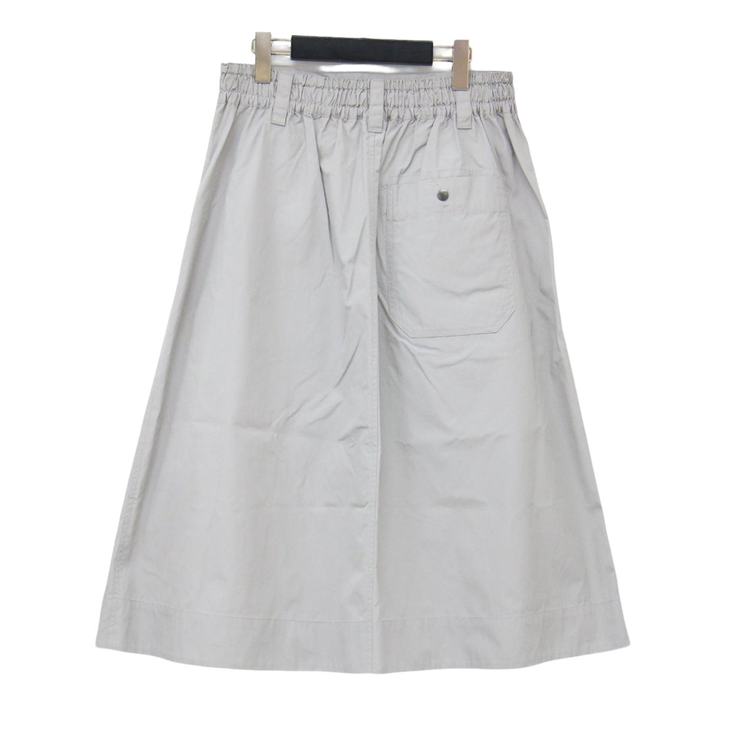 24春夏 ファイン コンパクト コットン ポプリン ミディ スカート / FINE COMPACT COTTON POPLIN Aライン ウエストゴム