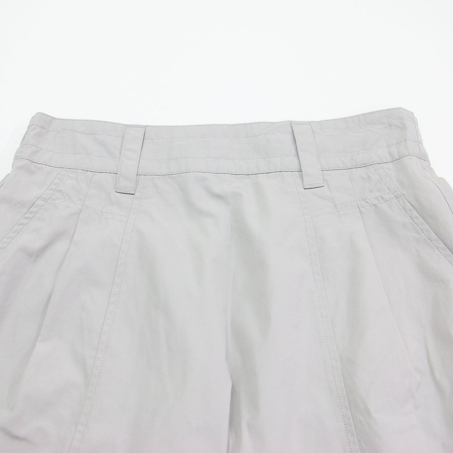 24春夏 ファイン コンパクト コットン ポプリン ミディ スカート / FINE COMPACT COTTON POPLIN Aライン ウエストゴム