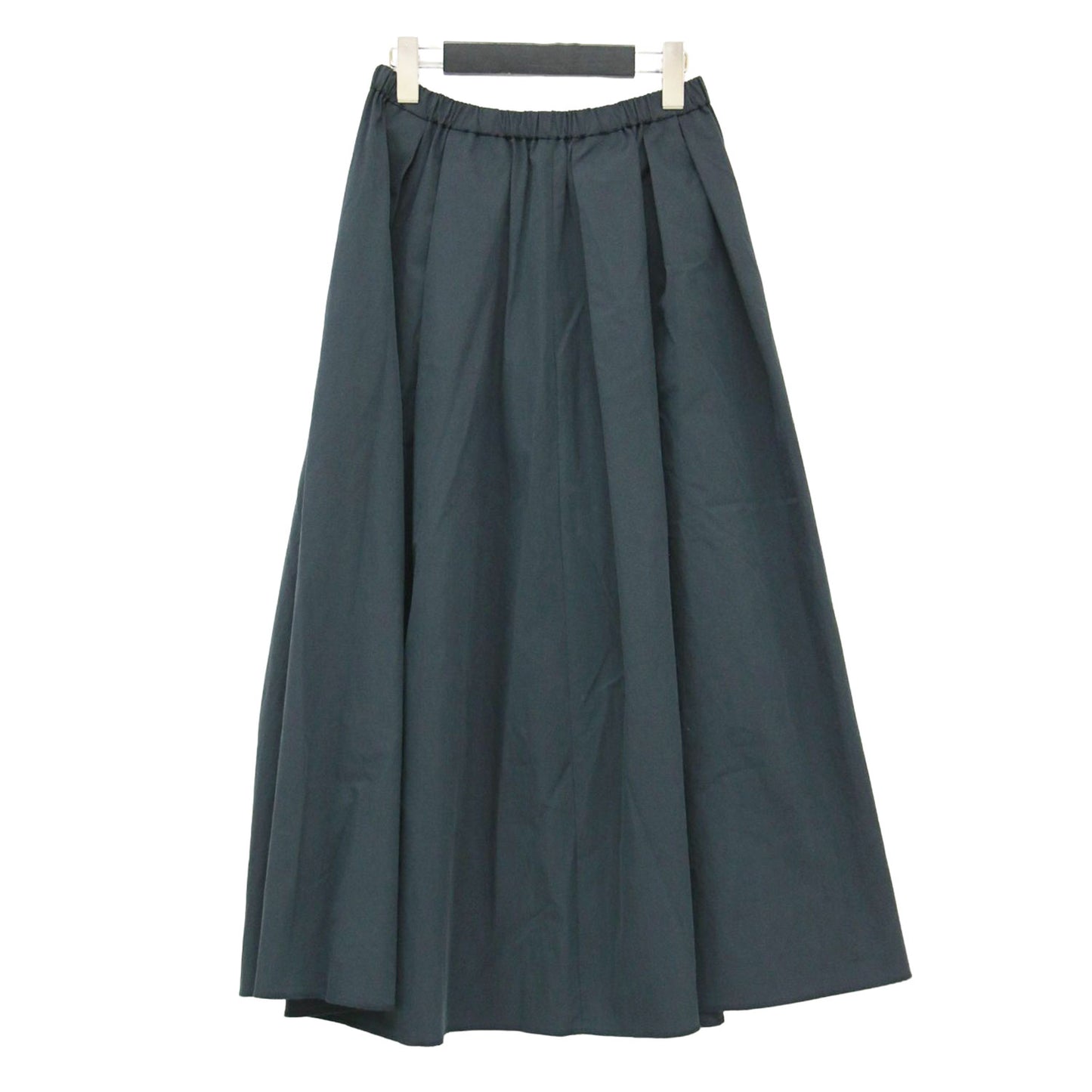 25春夏 タイプライター クロップド スカート / typewriter cropped ロング ギャザー タック コットン ナイロン