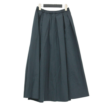 25春夏 タイプライター クロップド スカート / typewriter cropped ロング ギャザー タック コットン ナイロン