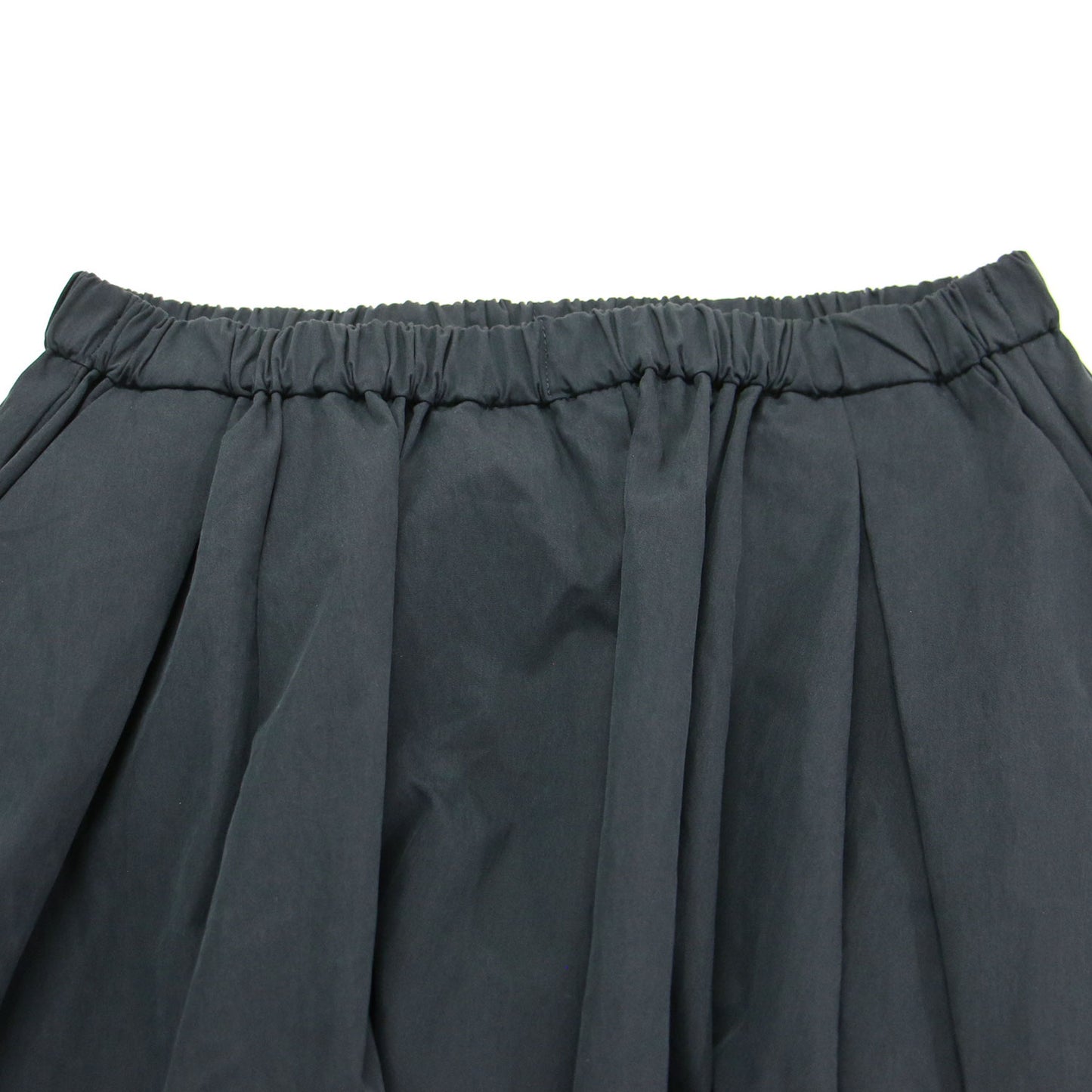 25春夏 タイプライター クロップド スカート / typewriter cropped ロング ギャザー タック コットン ナイロン