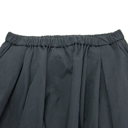 25春夏 タイプライター クロップド スカート / typewriter cropped ロング ギャザー タック コットン ナイロン