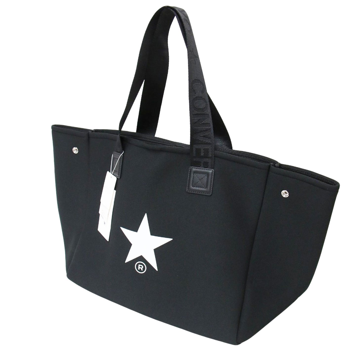 ロゴハンドル ネオプレイン トート バッグ / LOGO HANDLE NEOPRENE TOTE BAG ショルダーバッグ 肩掛け 星 プリント
