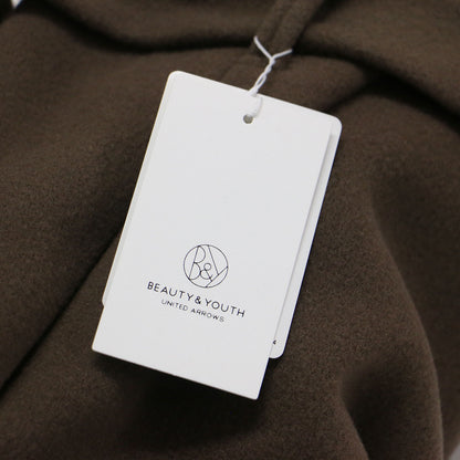 22秋冬 ウール ノーカラー ベルト ロング コート / MANTECO クルーネック Iライン