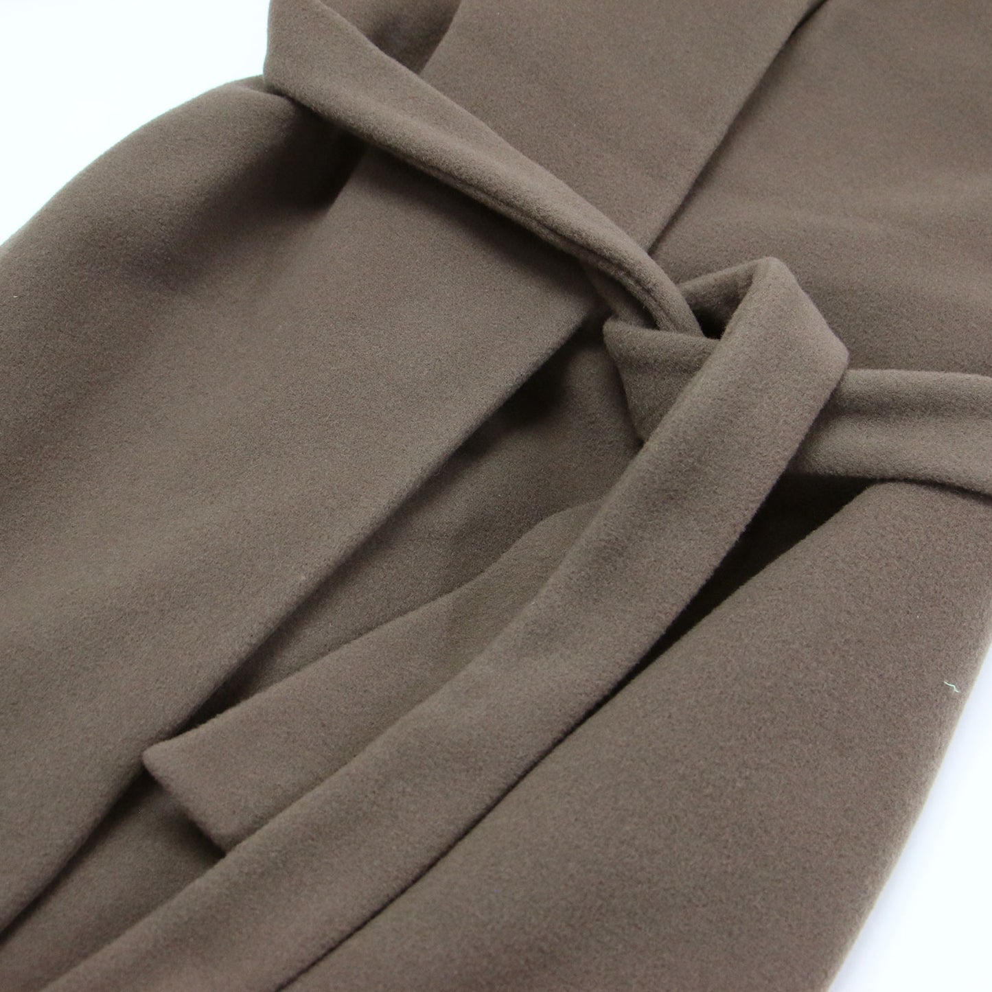 22秋冬 ウール ノーカラー ベルト ロング コート / MANTECO クルーネック Iライン