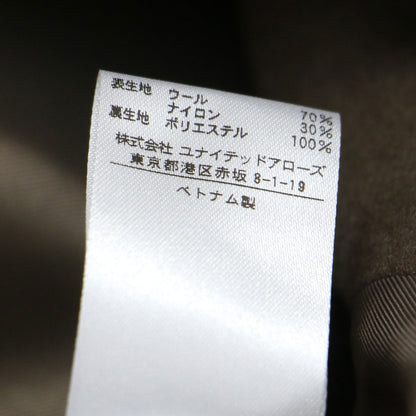 22秋冬 ウール ノーカラー ベルト ロング コート / MANTECO クルーネック Iライン