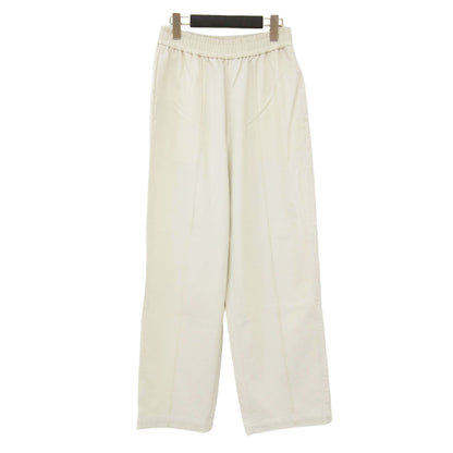 24秋冬 コットン ツイル イージーパンツ / ワイド テーパード ウエストゴム ハイウエスト