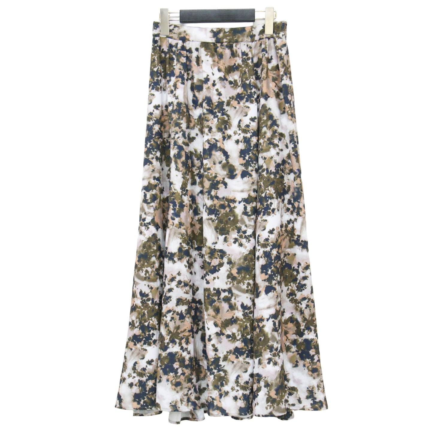 フラワープリント ボリューム スカート / ロング丈 ギャザー 花柄