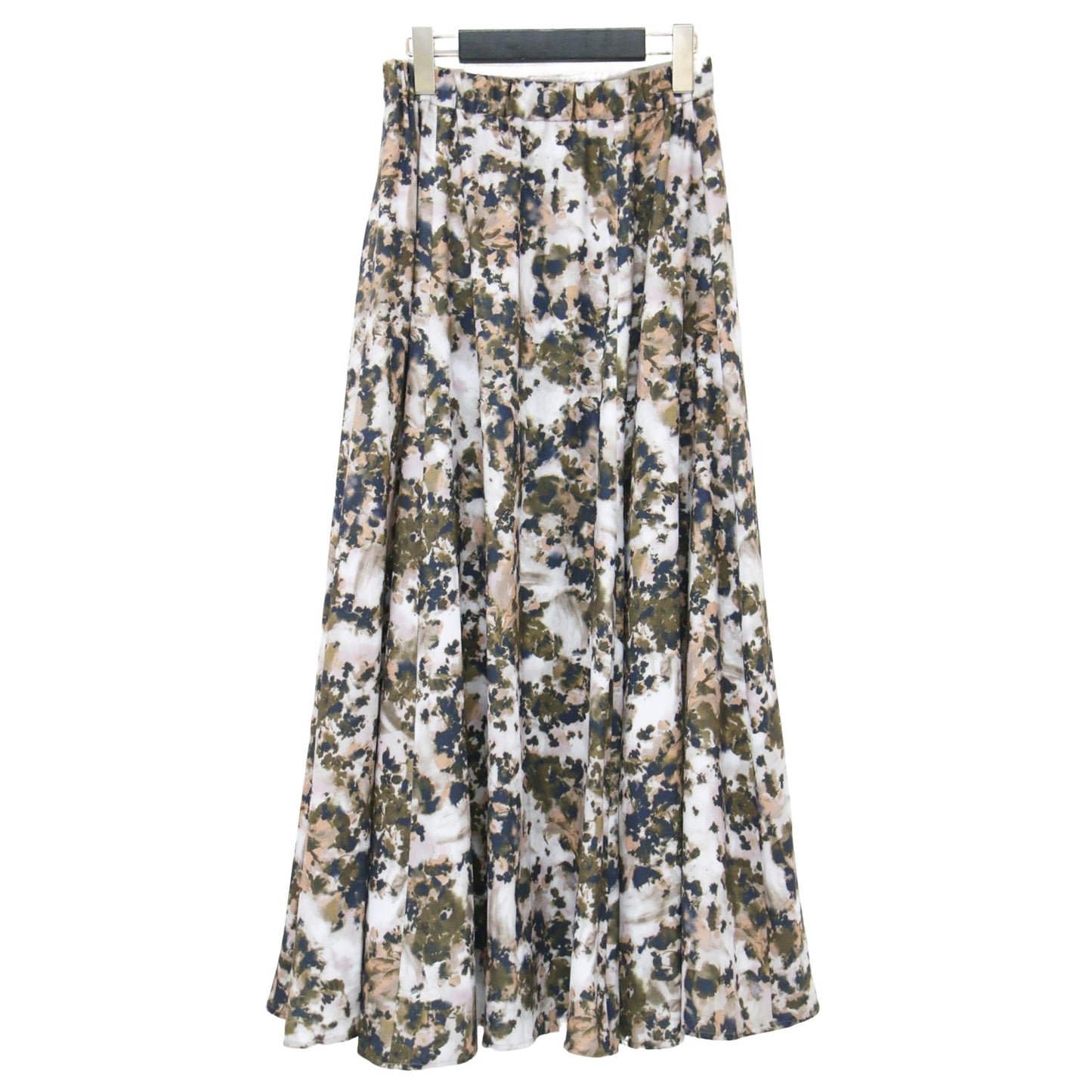 フラワープリント ボリューム スカート / ロング丈 ギャザー 花柄