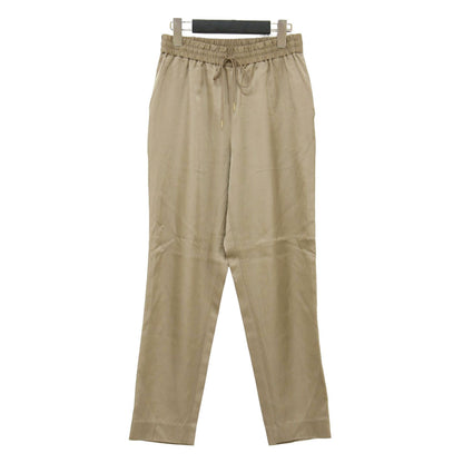 20秋冬 サテン ドローストリング パンツ / イージーパンツ テーパード ウエストゴム コットン