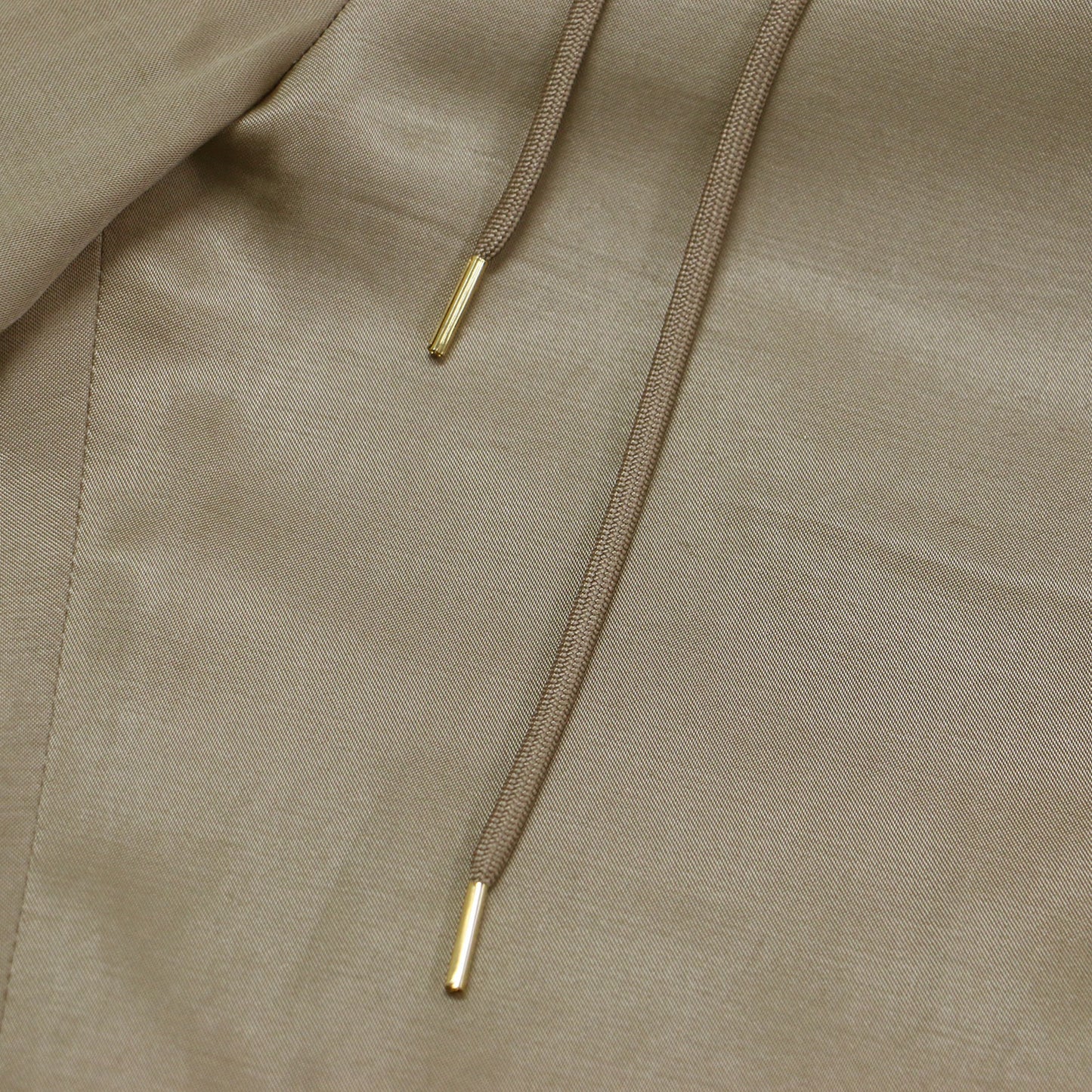 20秋冬 サテン ドローストリング パンツ / イージーパンツ テーパード ウエストゴム コットン