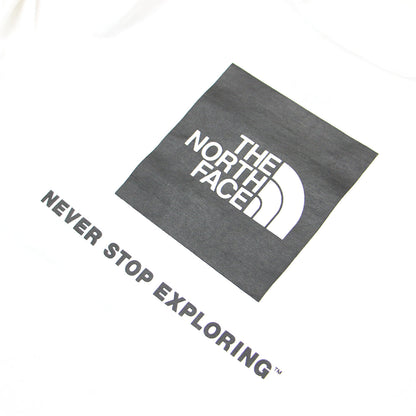 21秋冬 ロングスリーブ バック スクエア ロゴ Tシャツ / カットソー クルーネック 長袖 コットン