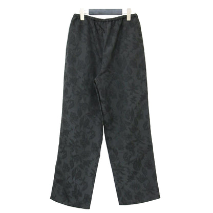 24秋冬 チャイナ イージーパンツ / テーパード ハイウエスト ドローストリング ボタニカル柄 ジャガード