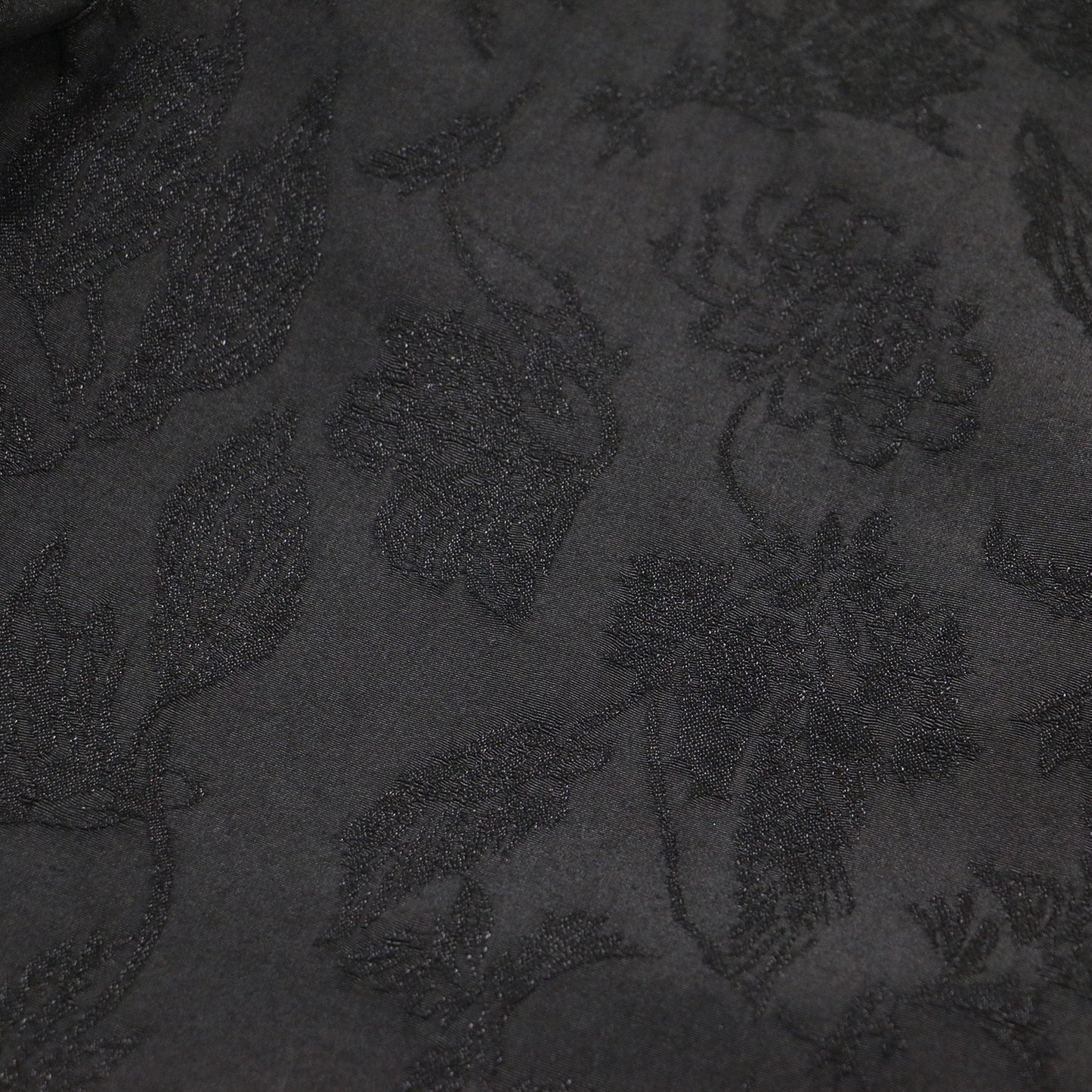 24秋冬 チャイナ イージーパンツ / テーパード ハイウエスト ドローストリング ボタニカル柄 ジャガード