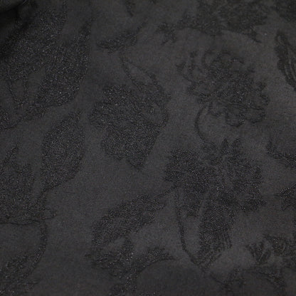 24秋冬 チャイナ イージーパンツ / テーパード ハイウエスト ドローストリング ボタニカル柄 ジャガード