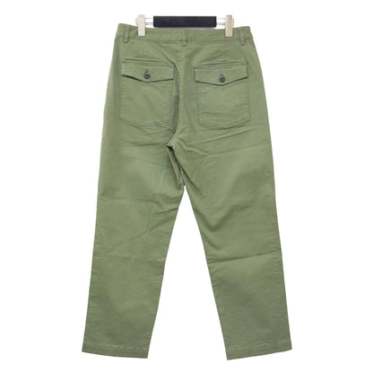 ベーシック ベイカー パンツ / ワークパンツ テーパード ハイウエスト ストレッチ コットン