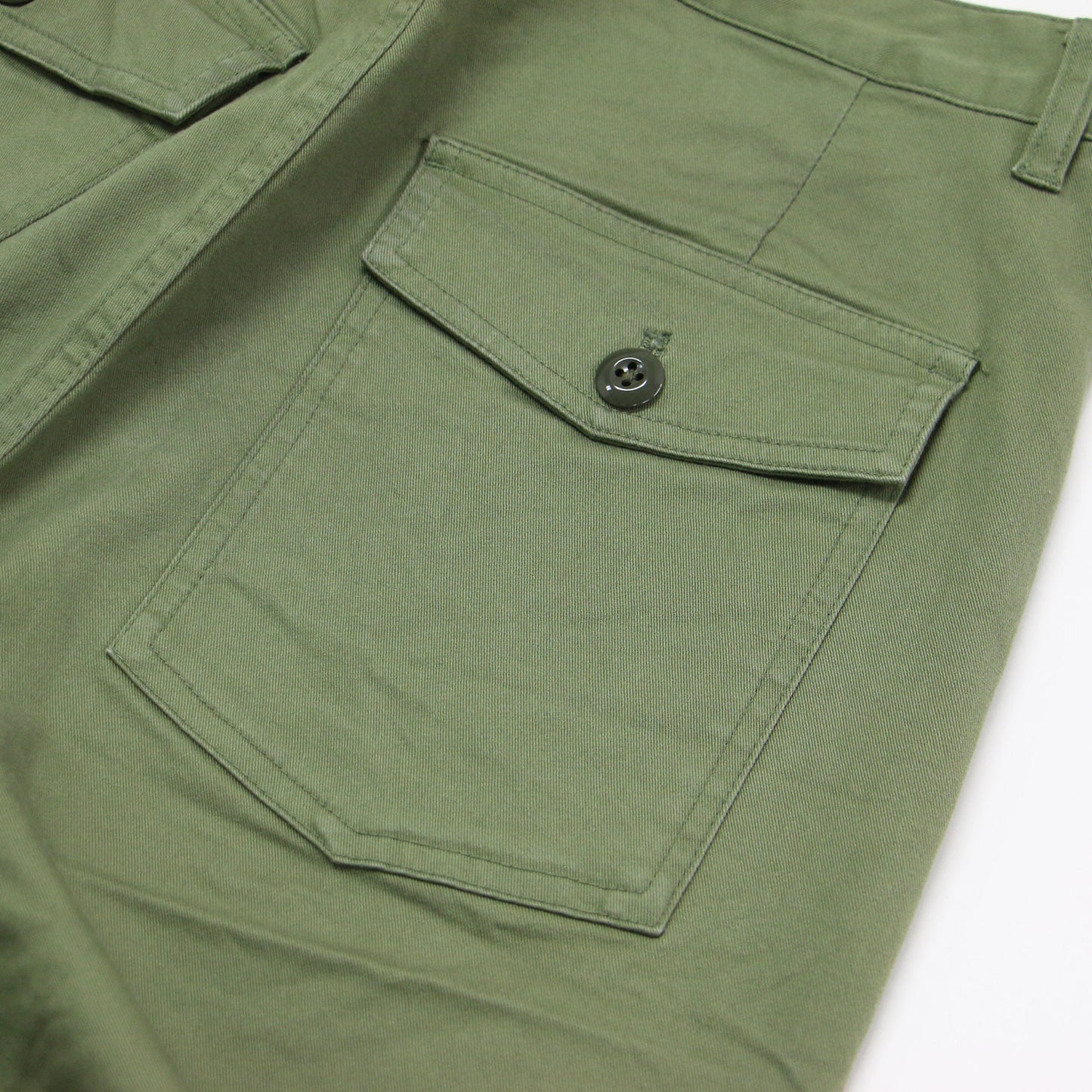 ベーシック ベイカー パンツ / ワークパンツ テーパード ハイウエスト ストレッチ コットン