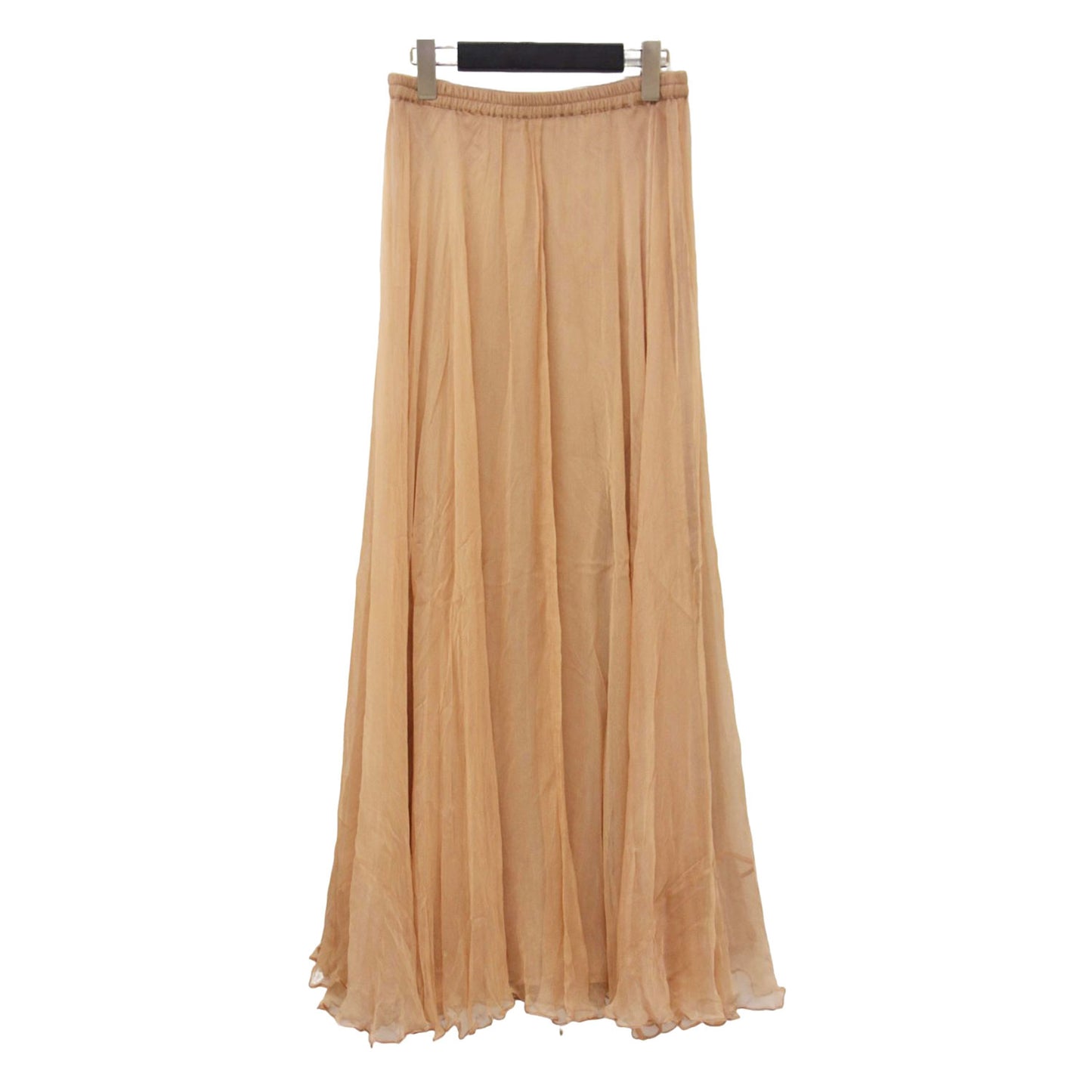 21春夏 シフォン フレア ロング スカート / JAMIE エストゴム シアー 楊柳