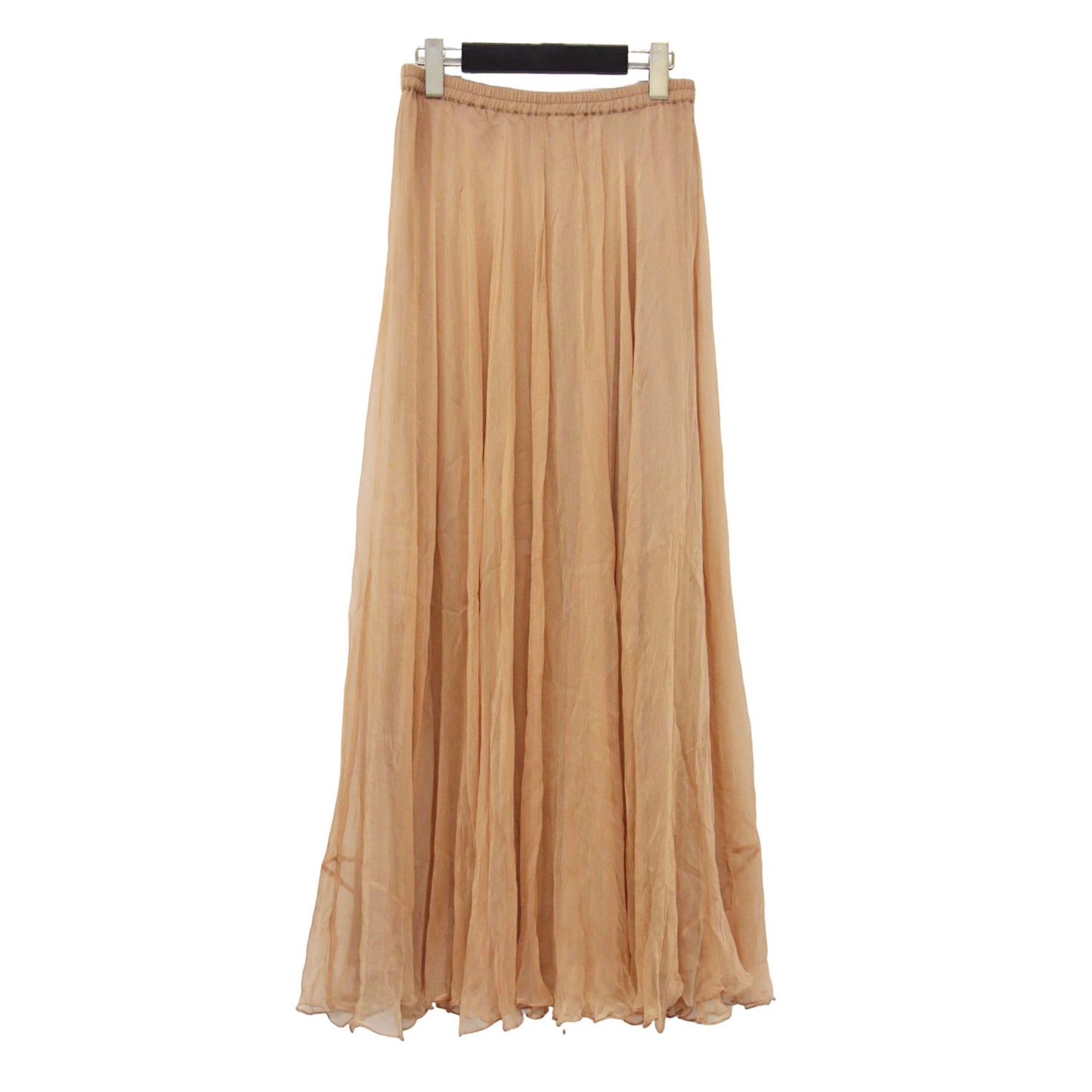 21春夏 シフォン フレア ロング スカート / JAMIE エストゴム シアー 楊柳