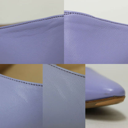 リストニー レザー チャンキーヒール パンプス / LISTONY アーモンドトゥ ローヒール 牛革