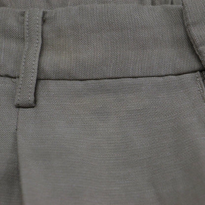 24春夏 ウォッシャブル リネン ハイウエスト パンツ / washable linen ワイド センタープレス タック