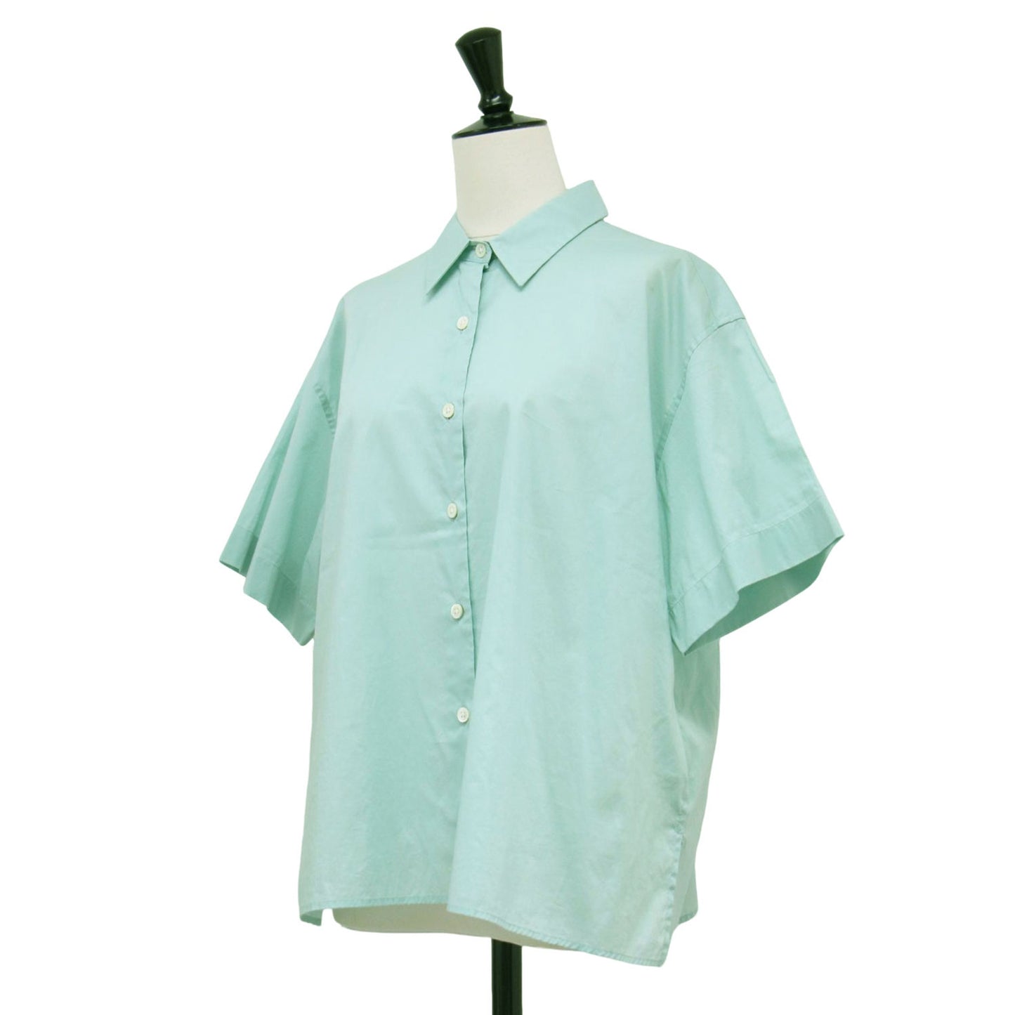 シアー コットン シャツ / SHEER COTTON 半袖 レギュラーカラー