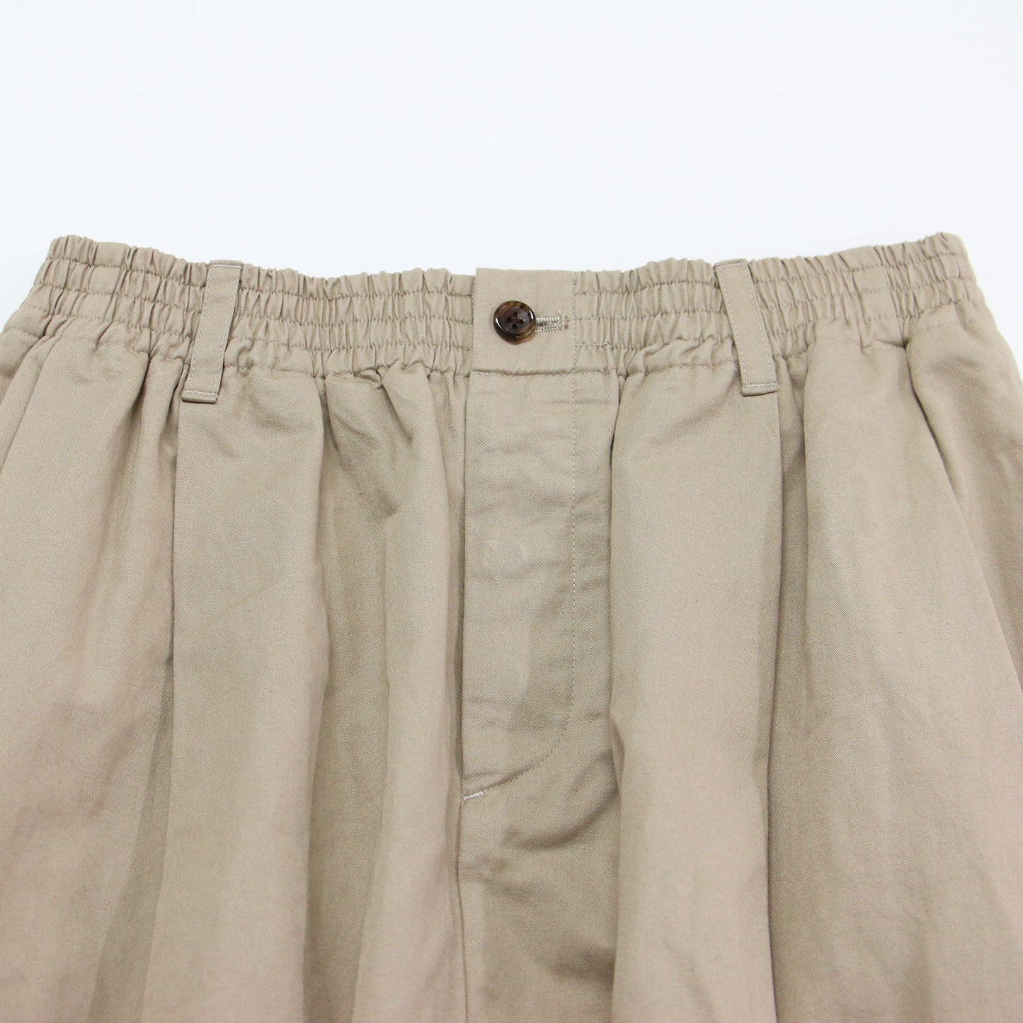 ライト コットン リネン ツイル スカート / LIGHT COTTON LINEN TWILL SKIRT ミディ丈 Aライン ウエストゴム タック