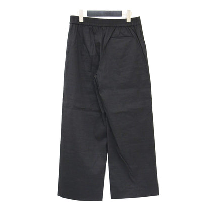 ストレッチ リネン ワイド クロップド パンツ / ECO CRUNCH WASH EASY CROP PANT イージーパンツ ストレート