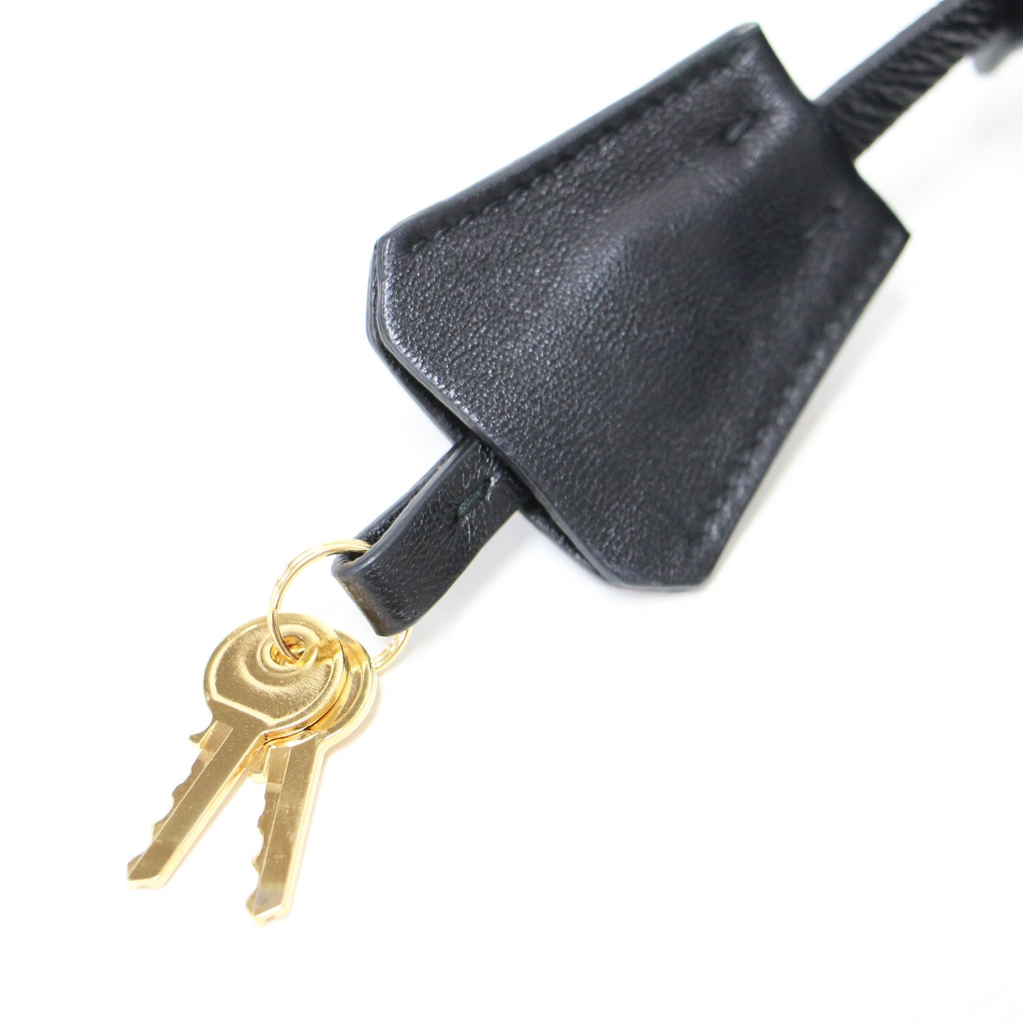 ナイロン ハンドバッグ / 1BA086 トートバッグ ギャザー メタルロゴ レザーハンドル