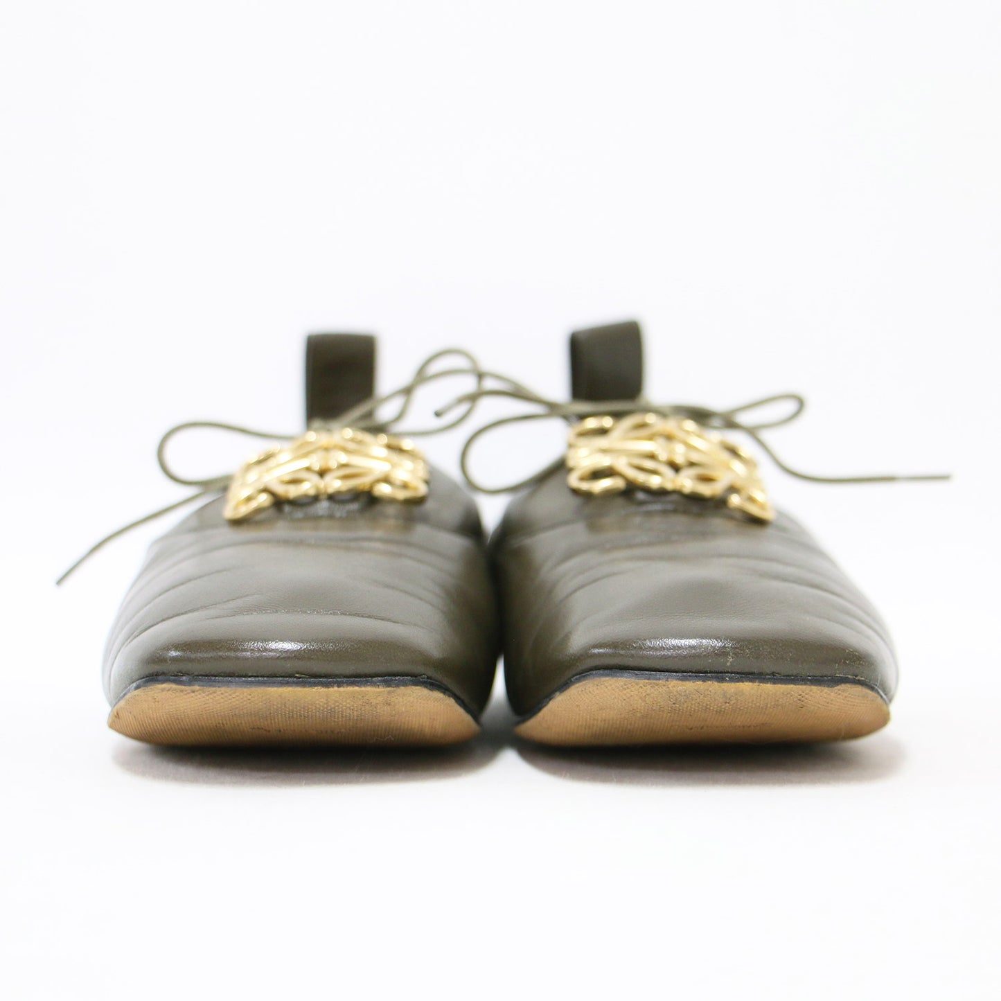 アナグラム ソフト ダービー フラット シューズ / スクエアトゥ レースアップ レザー