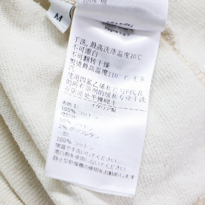 コットン アシンメトリー 半袖 Tシャツ / カットソー クルーネック ショートスリーブ ドレープ