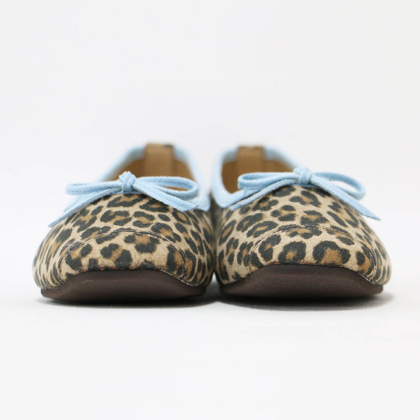 Le decore 25春夏 レオパード バレエシューズ / パンプス フラット スクエアトゥ パイピング ヒョウ柄