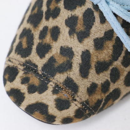 Le decore 25春夏 レオパード バレエシューズ / パンプス フラット スクエアトゥ パイピング ヒョウ柄