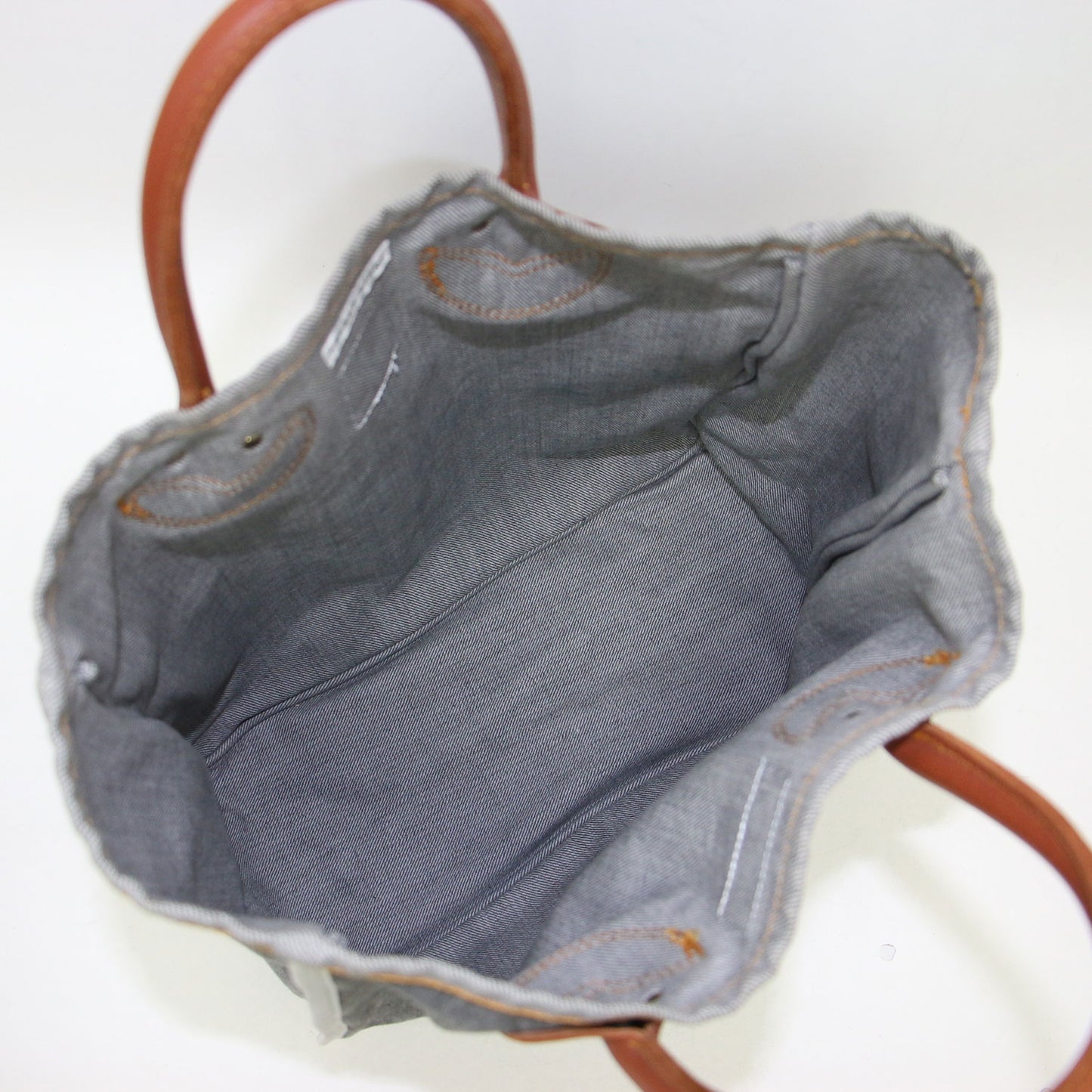 × FREAKS STORE 別注 22春夏 デニム トート バッグ / DENIM TOTE レザーハンドル コットン