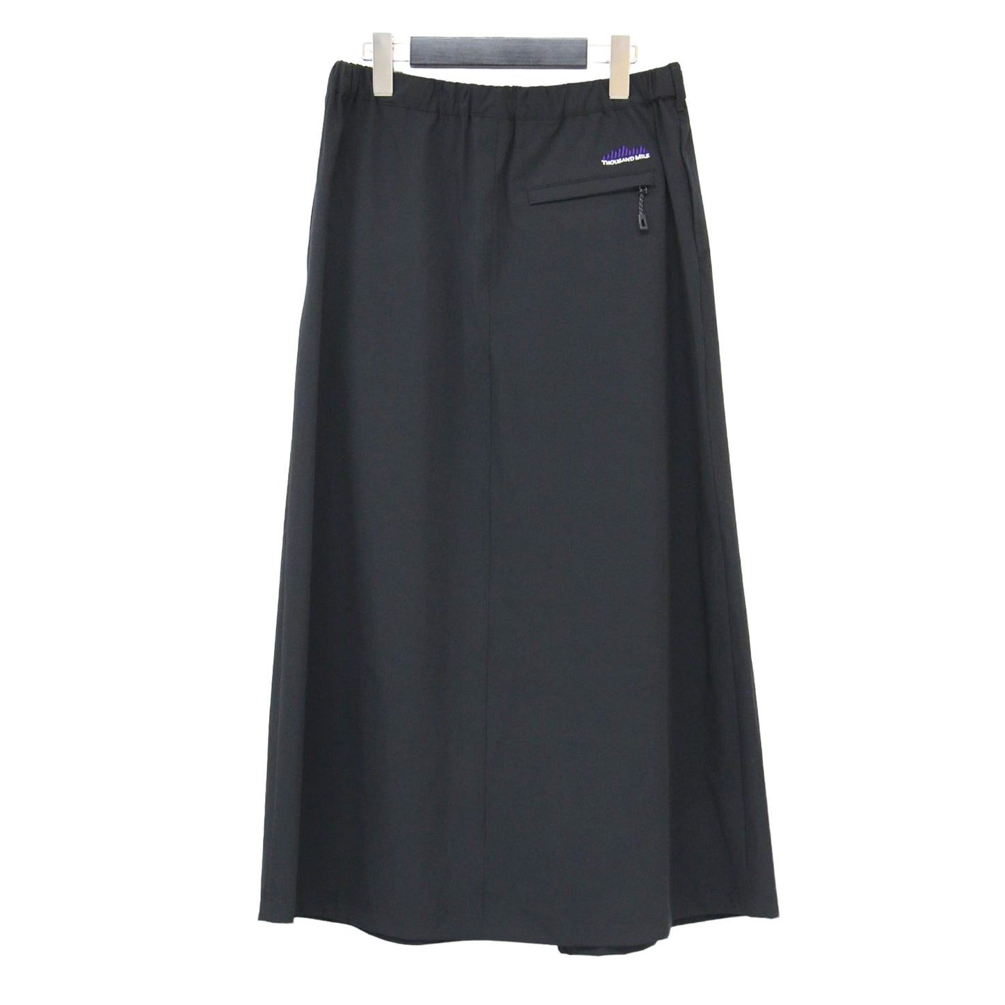 24春夏 ウェーブ アジャスト スカート / WAVE ADJUST SKIRT ロング Aライン タック ナイロン