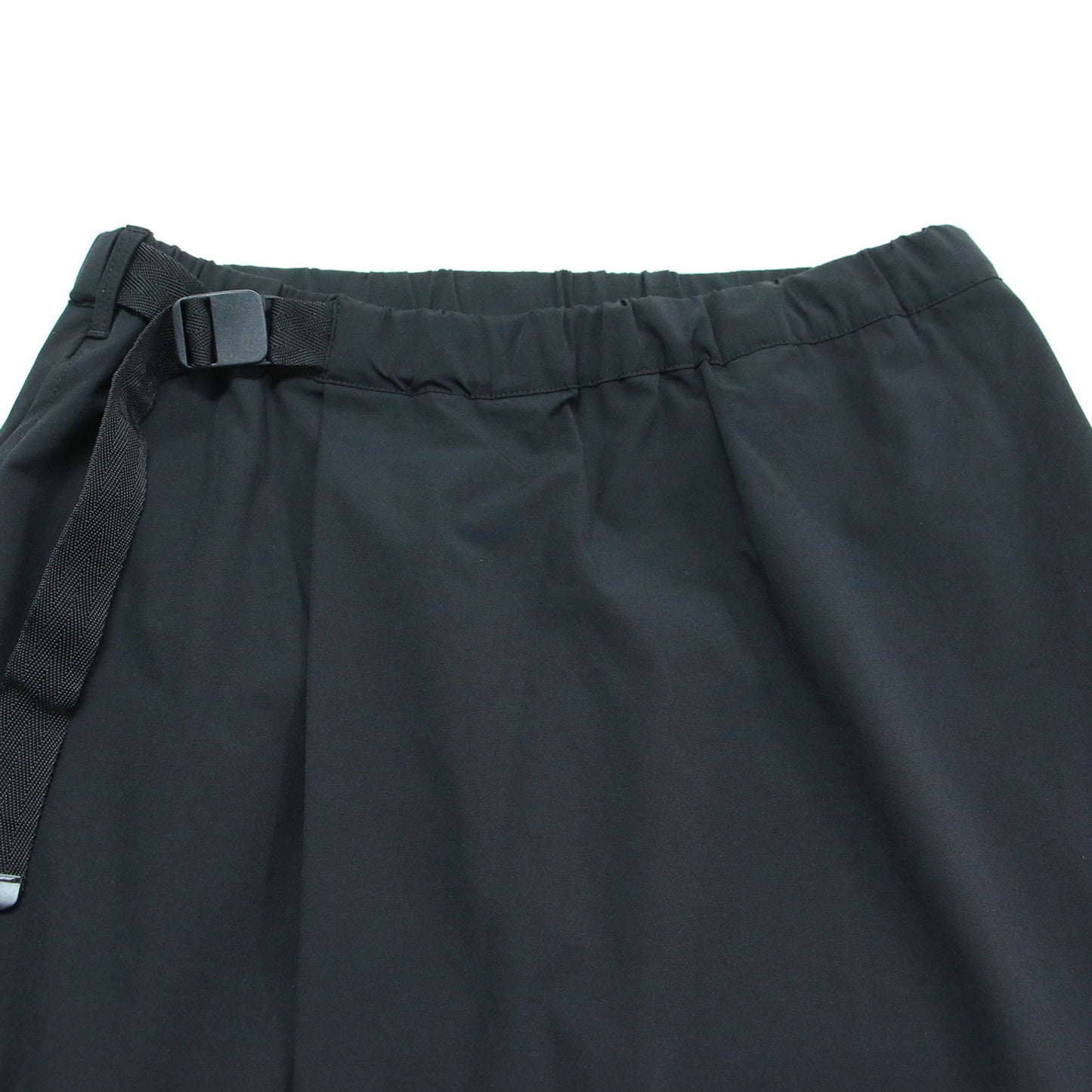 24春夏 ウェーブ アジャスト スカート / WAVE ADJUST SKIRT ロング Aライン タック ナイロン