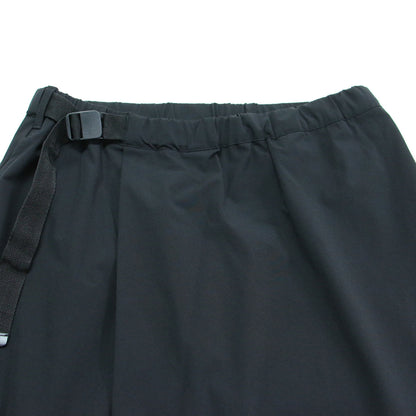 24春夏 ウェーブ アジャスト スカート / WAVE ADJUST SKIRT ロング Aライン タック ナイロン