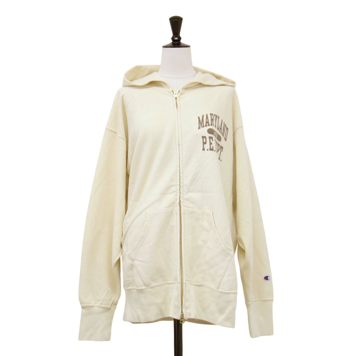 × FRAMeWORK 別注 25春夏 リバースウィーブ ジップ パーカー / REVERSEWEAVE ZIP フーディー スウェット 長袖 オーバーサイズ ロゴ プリント 裏毛 コットン