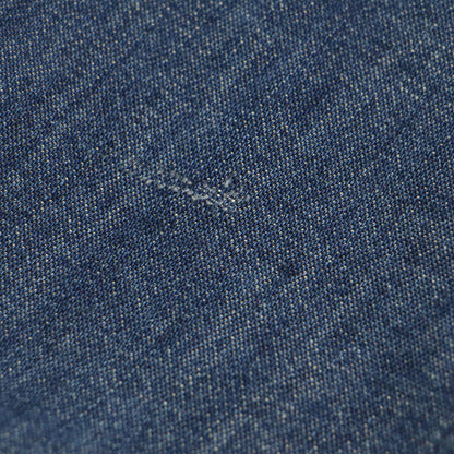 24春夏 フリル ギャザー デニム ブラウス / シャツ 長袖 コットン