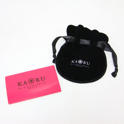 ミモザ ピアス L / イヤリング フープ型 フラワーモチーフ SV925 K18