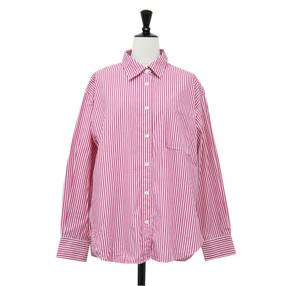 24秋冬 50コットン スタンダード シャツ / レギュラーカラー 長袖 ストライプ