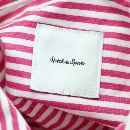 24秋冬 50コットン スタンダード シャツ / レギュラーカラー 長袖 ストライプ